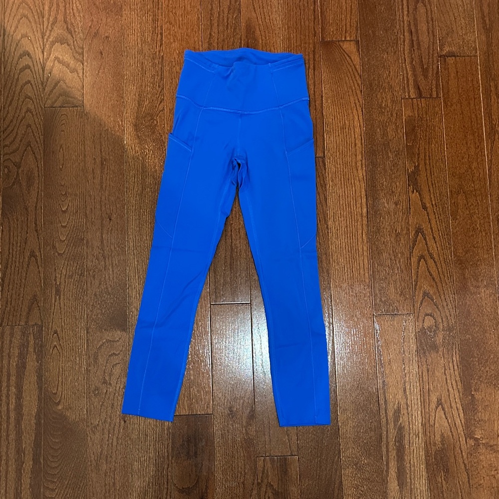Lululemon Fast and Free Electric Blue Leggings size 2